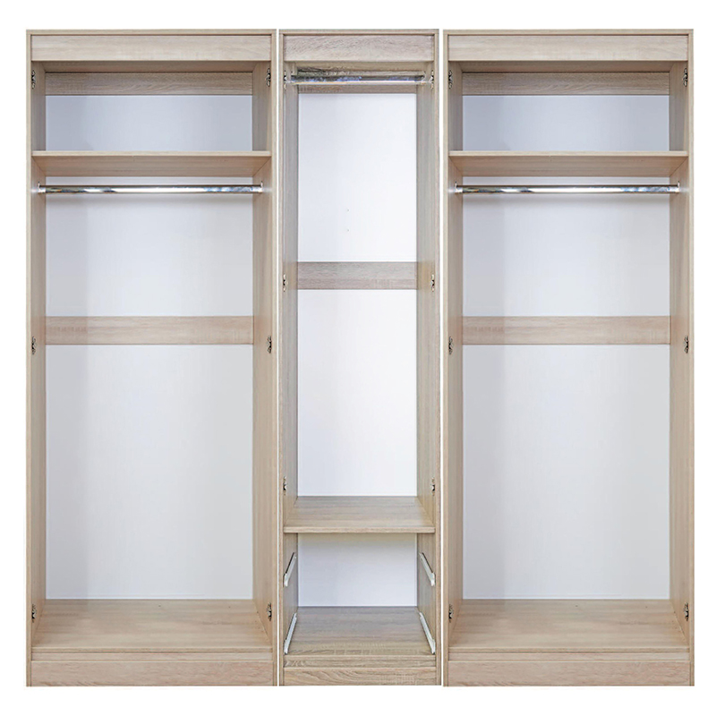 ウイタロウ Haworth Tall 6 Door 2 Drawer Centre Mirrored Wardrobe